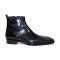 Duca Di Matiste "Pedaso" Black Genuine Italian Calf Leather Ankle Boots.